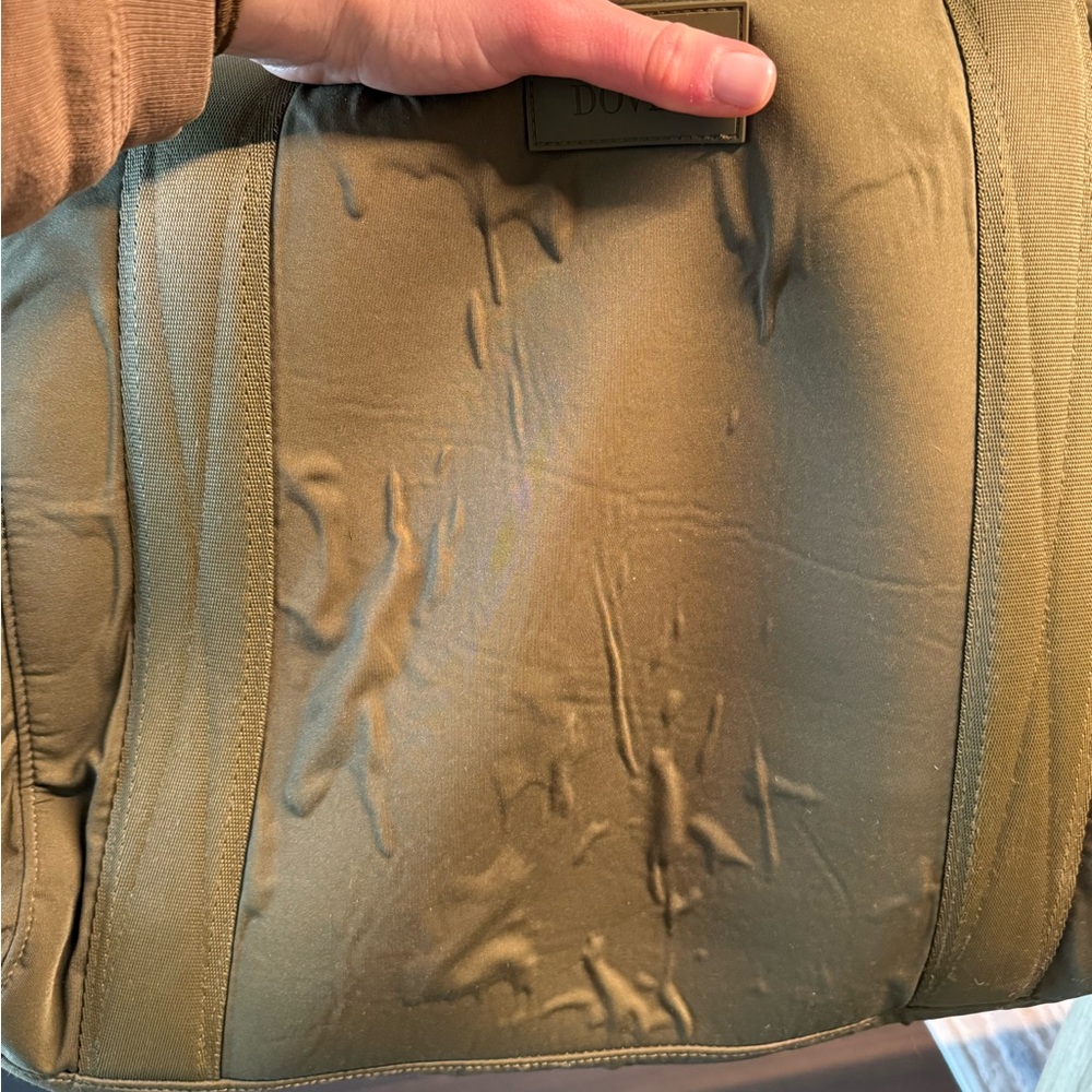 Dagne Dover Olive Green Tote with Dual Carry Handles - Picture 10 of 11